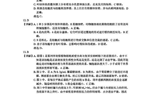 生物答案_2024年12月试卷_1220河南省驻马店市环际大联考&ldquo;逐梦计划&rdquo;2024-2025学年高一上学期阶段性考试（三）