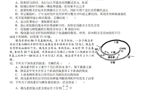 生物卷-2510高一精诚联盟_2025年10月高一试卷_251013浙江精诚联盟2025-2026学年高一上学期10月联考（全）_浙江省精诚联盟2025-2026学年高一上学期10月月考生物试题（含答案）
