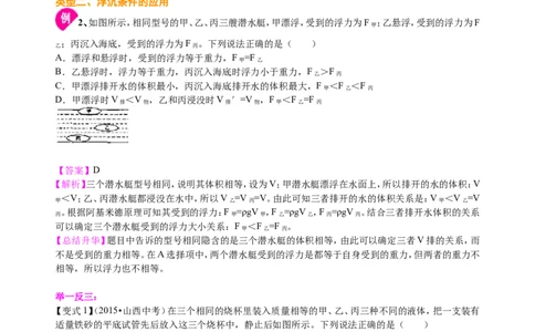 物体的浮沉条件及应用（提高）知识讲解_初物_1初中物理_北京四中内部教案初二物理_物体的浮沉条件及应用(提高)