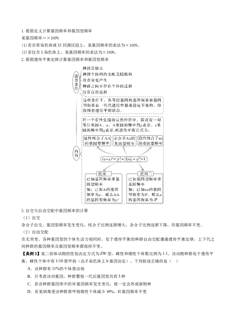 第10讲生物的变异和进化（讲义）（原卷版）_2025年新高考资料_二轮复习_01高考语文等多个文件_上好课2025年高考生物二轮复习讲练测（新高考通用）