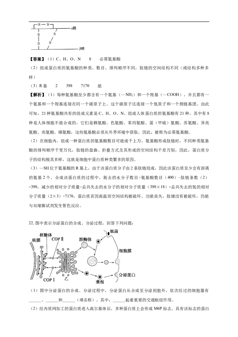 白城一中2025-2026学年度高一上学期第一次月考生物试卷解析_2025年10月高一试卷_251024吉林省白城市第一中学2025-2026学年高一上学期第一次月考