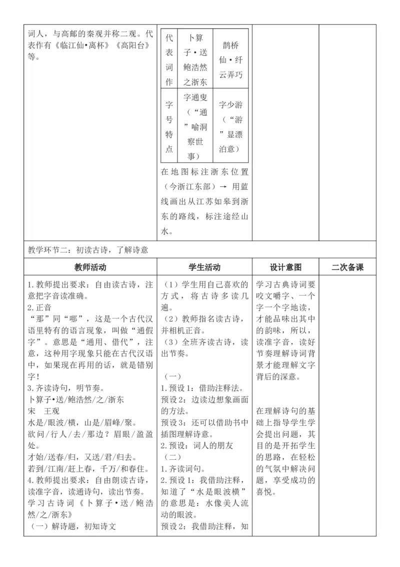 2026年春期部编人教版6年级下册语文核心素养教案（反思有内容）（第6单元）_部编人教版6年级下册语文_2026年春期-6年级下册教案_单元教案