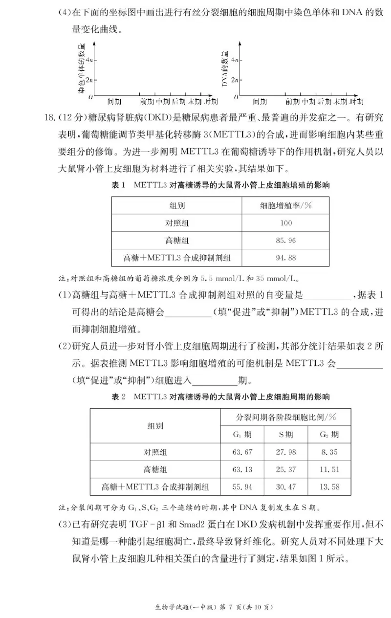 生物试卷（高一入学Y）_2025年02月试卷_0228湖南省长沙市第一中学2024-2025学年高一下学期入学考试_湖南省长沙市第一中学2024-2025学年高一下学期入学考试生物试题（PDF版，含答案）