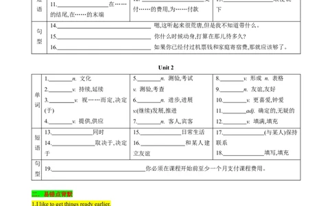 （同步100分背默）Module7SummerinLosAngeles知识清单（学生版）_最新人教版英语八年级下册_旧版（有参考价值）_版本二_八年级英语下册（人教版）_同步知识背默-V30