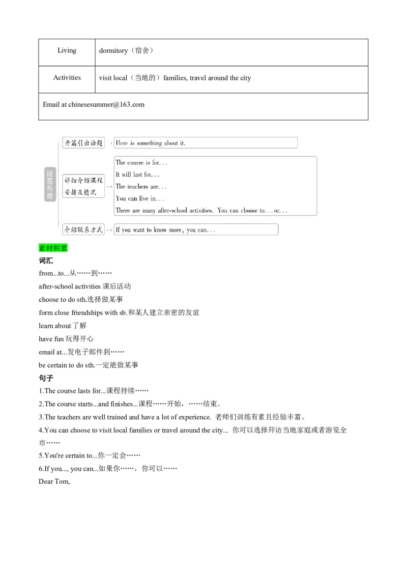 （同步100分背默）Module7SummerinLosAngeles知识清单（学生版）_最新人教版英语八年级下册_旧版（有参考价值）_版本二_八年级英语下册（人教版）_同步知识背默-V30