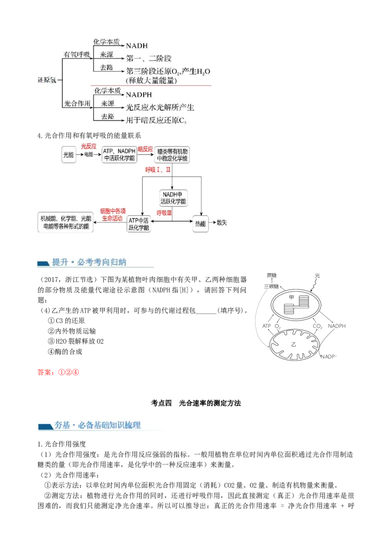 第10.2讲光合作用的影响因素和应用（讲义）（教师版）_新高考复习资料_2024年新高考复习资料_一轮复习资料_完2024年高考生物一轮复习讲练测(课件+讲义+练习)（新高考）_讲义+练习