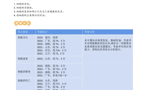 第14讲细胞的分化、衰老、死亡和癌变（讲义）（教师版）_新高考复习资料_2024年新高考复习资料_一轮复习资料_完2024年高考生物一轮复习讲练测(课件+讲义+练习)（新高考）_讲义+练习