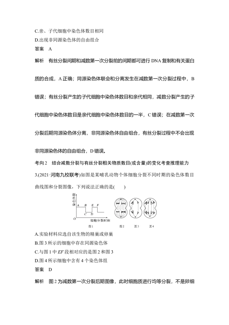 第11讲减数分裂和受精作用_通用版（老高考）复习资料_2023年复习资料_一轮复习_2023年高考生物一轮复习讲义+课件（全国版）_2023年高考生物一轮复习讲义（全国版）_赠补充习题