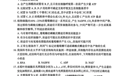 生物试卷_2026年02月高一试卷_260213河南省洛阳市2025-2026学年高一上学期2月期末考试（全）_河南省洛阳市2025-2026学年高一上学期2月期末考试生物试题含答案