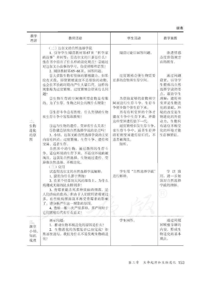 生物学八年级下册教师用书_电子课本_初中教学用书_人教版