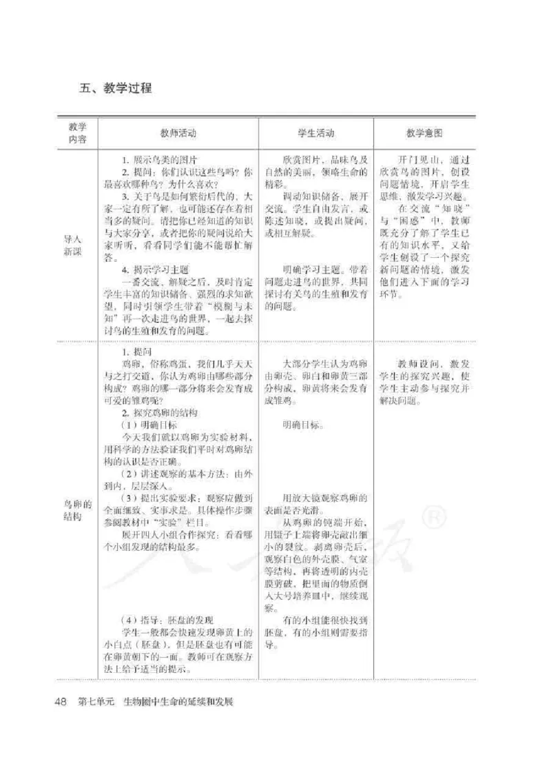 生物学八年级下册教师用书_电子课本_初中教学用书_人教版