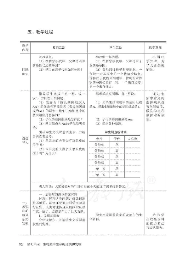 生物学八年级下册教师用书_电子课本_初中教学用书_人教版
