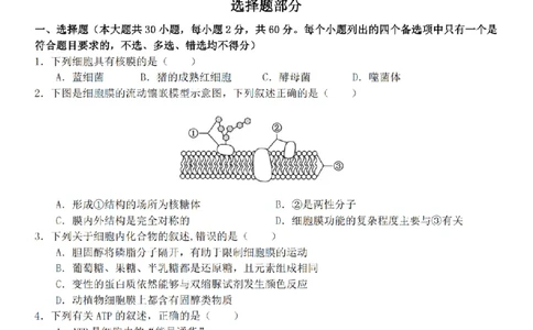 生物卷-2511高一G5联盟_2025年12月高一试卷_251208浙江省G5联盟2025-2026学年高一上学期11月期中考试（全）_浙江省G5联盟2025-2026学年高一上学期11月期中考试生物试题含答案