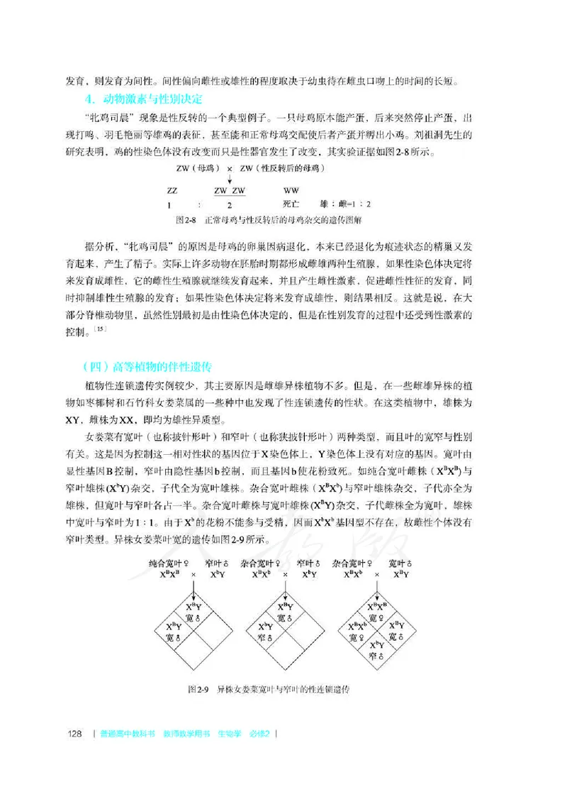 生物必修2遗传与进化教师用书_电子课本_高中教学用书_2019新人教版
