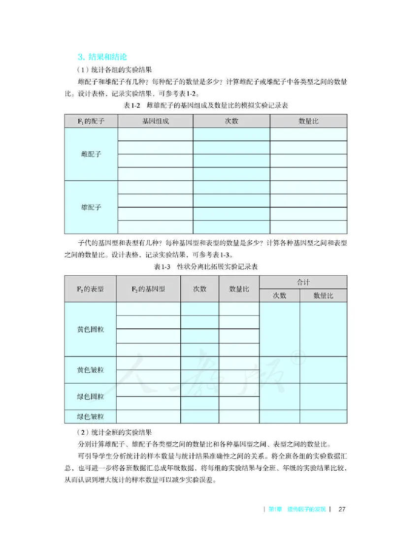 生物必修2遗传与进化教师用书_电子课本_高中教学用书_2019新人教版