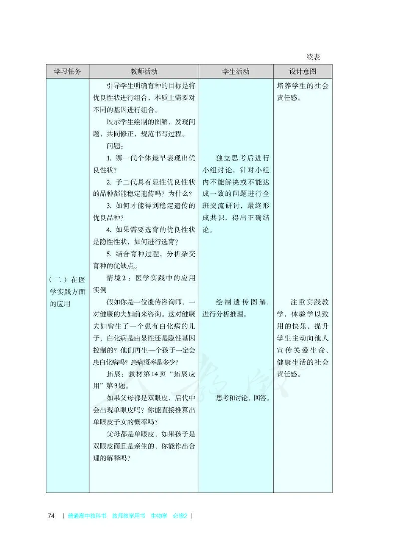 生物必修2遗传与进化教师用书_电子课本_高中教学用书_2019新人教版