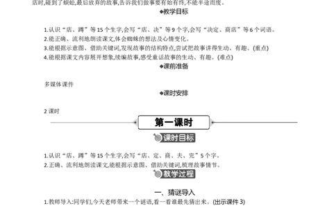 20蜘蛛开店精华版教案_部编人教版2年级下册语文_（赠送）新版-2025年2月二年级下册语文资料(课件+教案)(赠送资料-不需要就不下载)_7.第七单元_20蜘蛛开店_教案