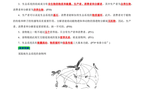 第3章生态系统及其稳定性（背诵版）_2025年新高考资料_专项复习_晨读晚默备战2025年高考生物必背知识清单_第3章生态系统及其稳定性-晨读晚默备战2025年高考生物必背知识清单