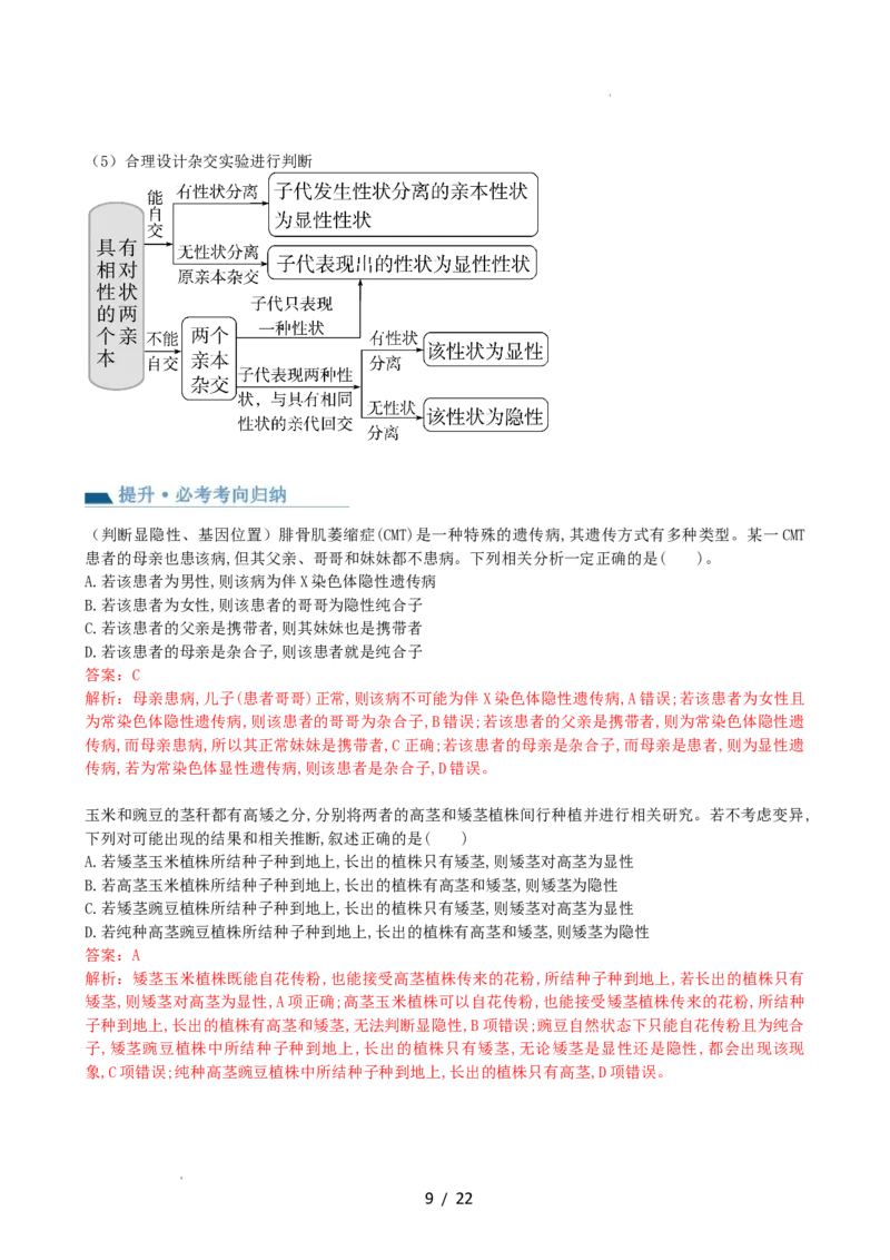 第16讲基因的分离定律（讲义）（教师版）_新高考复习资料_2024年新高考复习资料_一轮复习资料_完2024年高考生物一轮复习讲练测(课件+讲义+练习)（新高考）_讲义+练习