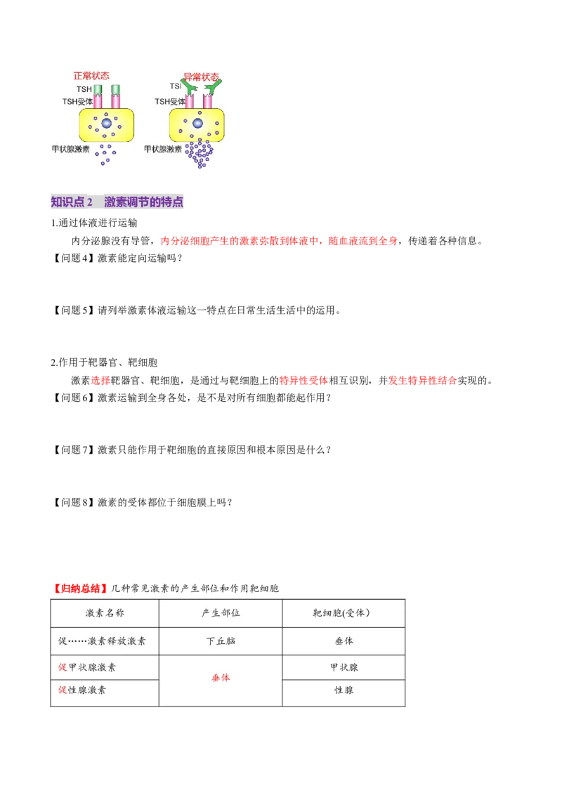 第26讲体液调节（讲义）（原卷版）_2025年新高考资料_一轮复习_2025年高考生物一轮复习讲练测（新教材新高考）