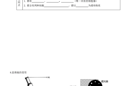 第1讲借助显微镜走近细胞（知识清单）_新高考复习资料_2025年新高考资料_备战2025年高考生物一轮复习课件+知识清单_第01讲借助显微镜走近细胞-备战2025年高考生物一轮复习课件+知识清单