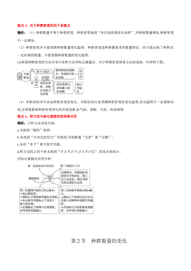 第1章种群及其动态（背诵版）_2025年新高考资料_专项复习_晨读晚默备战2025年高考生物必背知识清单_第1章种群及其动态-晨读晚默备战2025年高考生物必背知识清单