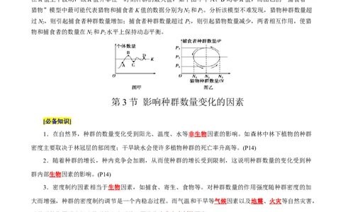 第1章种群及其动态（背诵版）_2025年新高考资料_专项复习_晨读晚默备战2025年高考生物必背知识清单_第1章种群及其动态-晨读晚默备战2025年高考生物必背知识清单