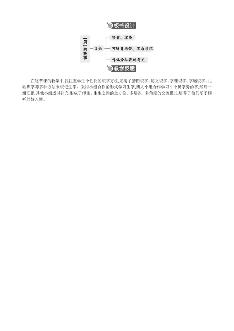 识字3&ldquo;贝&rdquo;的故事精华版教案_部编人教版2年级下册语文_（赠送）新版-2025年2月二年级下册语文资料(课件+教案)(赠送资料-不需要就不下载)_3.第三单元_识字3&ldquo;贝&rdquo;的故事_教案