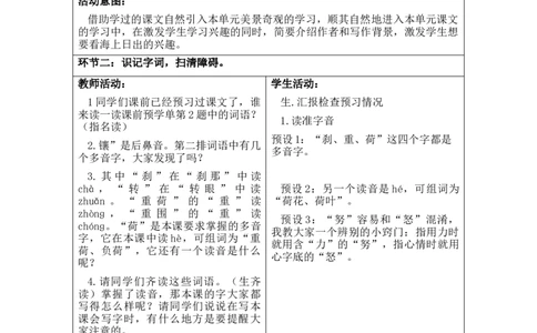 第5单元_部编人教版4年级下册语文_2025年春期分单元教案