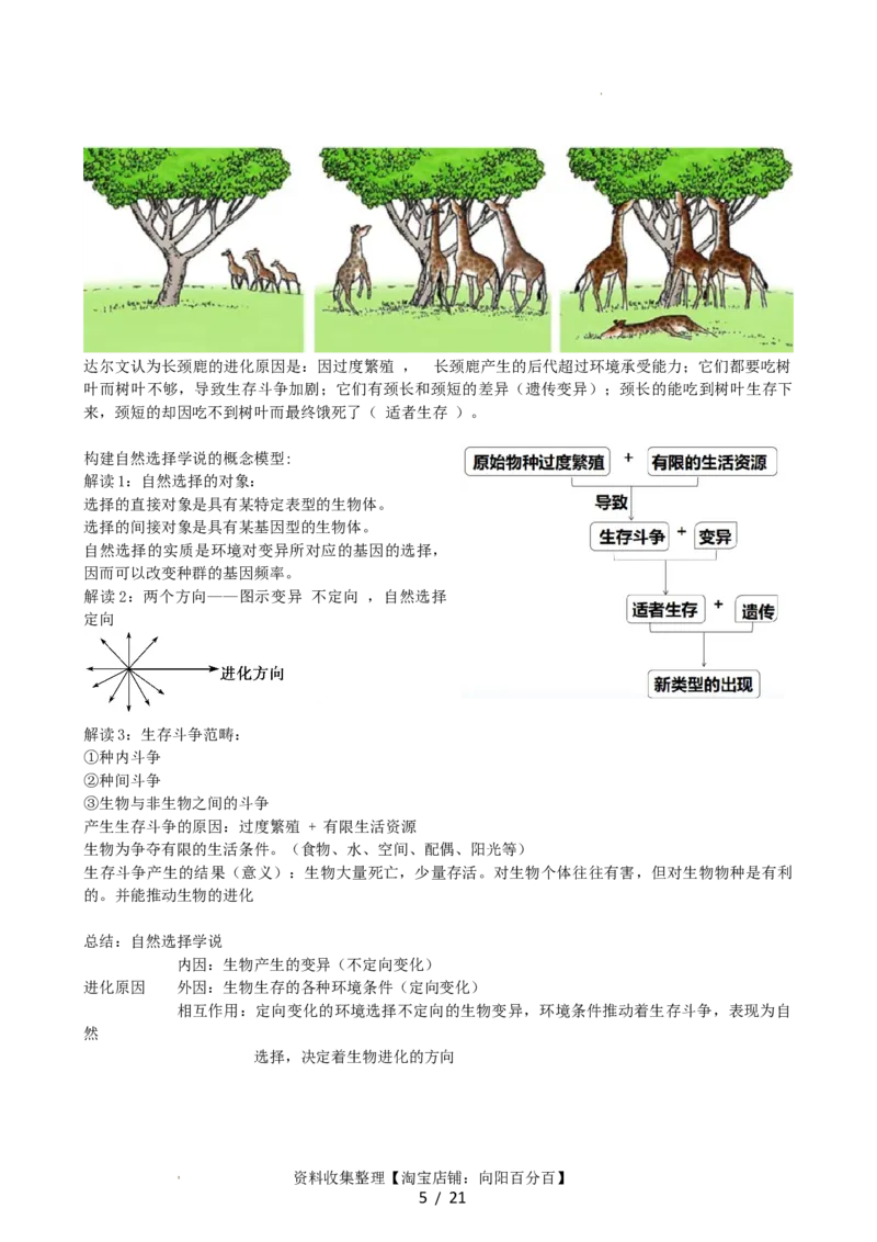 第24讲生物的进化（讲义）（教师版）_新高考复习资料_2024年新高考复习资料_一轮复习资料_完2024年高考生物一轮复习讲练测(课件+讲义+练习)（新高考）_讲义+练习