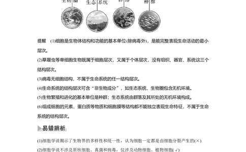第1讲　借助显微镜走近细胞_新高考复习资料_2023年新高考复习资料_一轮复习_2023年新高考大一轮复习讲义_2023年高考生物一轮复习讲义（新人教新高考）_赠补充习题
