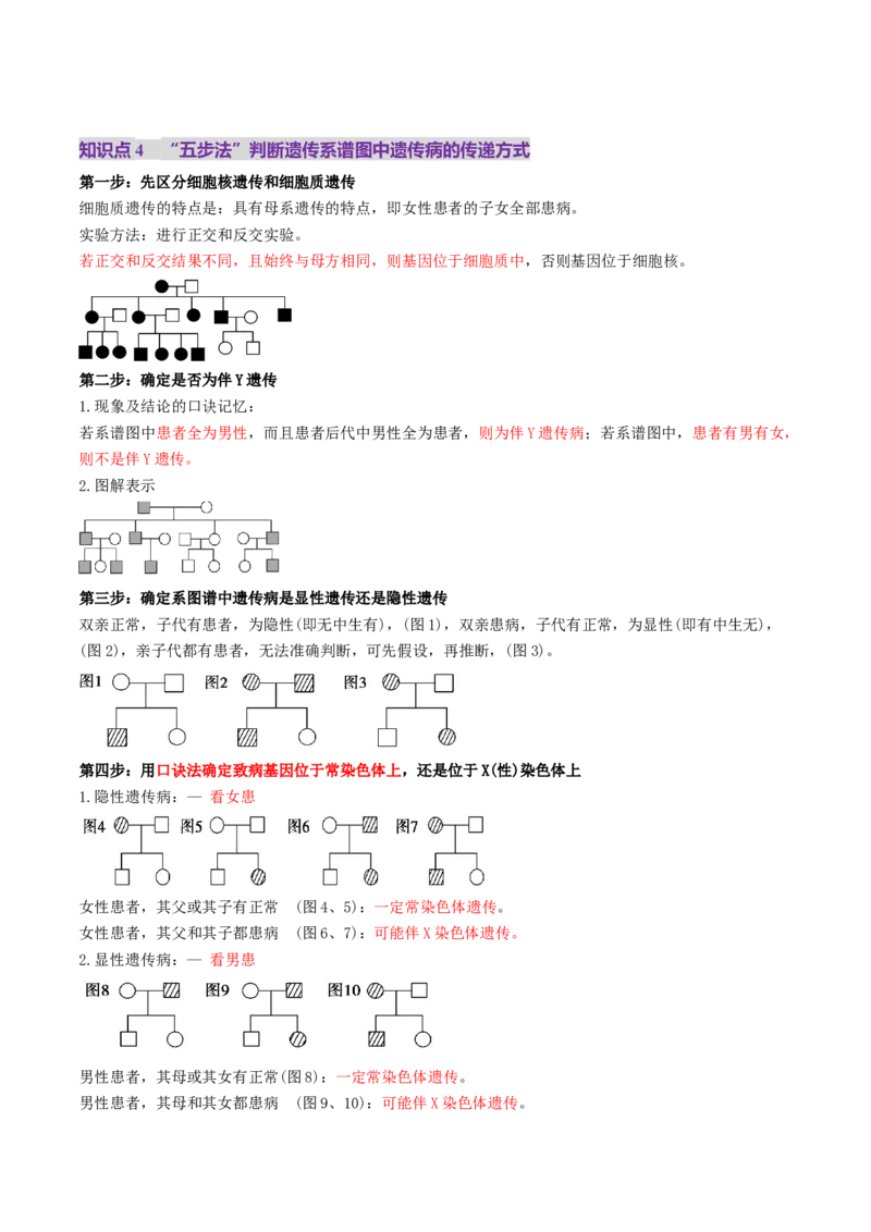 第17讲伴性遗传和人类遗传病（讲义）（解析版）_2025年新高考资料_一轮复习_2025年高考生物一轮复习讲练测（新教材新高考）