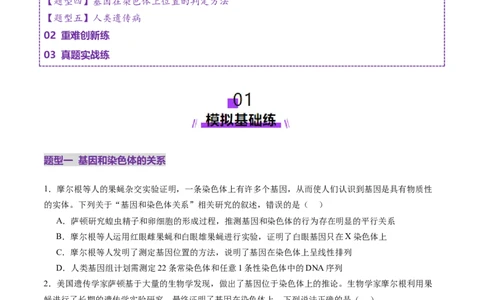 第17讲伴性遗传和人类遗传病（练习）（原卷版）_2025年新高考资料_一轮复习_2025年高考生物一轮复习讲练测（新教材新高考）