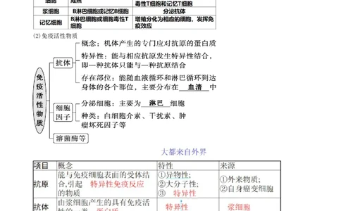 第29讲免疫调节（讲义）（教师版）_新高考复习资料_2024年新高考复习资料_一轮复习资料_完2024年高考生物一轮复习讲练测(课件+讲义+练习)（新高考）_讲义+练习