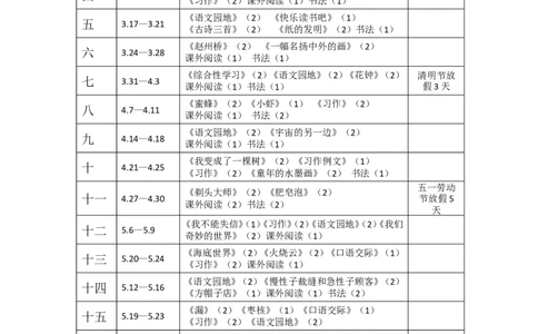 语文三年级下册教学进度表_部编人教版3年级下册语文_（赠送）新版-2025年2月三年级下册语文资料(课件+教案)(赠送资料-不需要就不下载)_教学进度表与教材分析