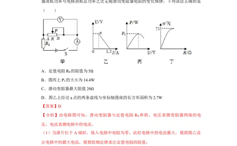 第18章《电功率》单元测试卷（提升卷）（解析版）_初物_2024人教版初中物理八九年级上下册课件教案PPT试题电子版资料_九年级全册试卷_单元试卷_第十八章