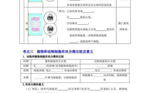 第17讲细胞增殖-精准备考备战2023年高考生物一轮复习精品讲义（生物学必修1）（原卷版）_通用版（老高考）复习资料_2023年复习资料_一轮复习