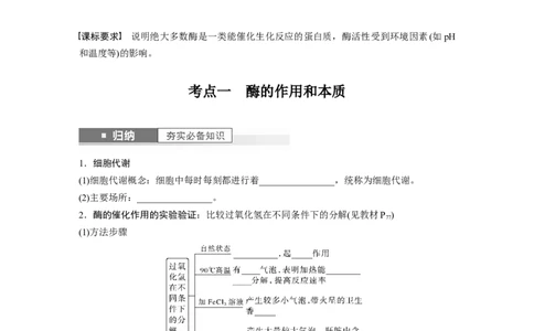第3单元　第1课时　降低化学反应活化能的酶_新高考复习资料_2024年新高考复习资料_一轮复习资料_完2024生物步步高大一轮复习（课件+讲义）_2024年高考生物一轮复习讲义（新人教版）
