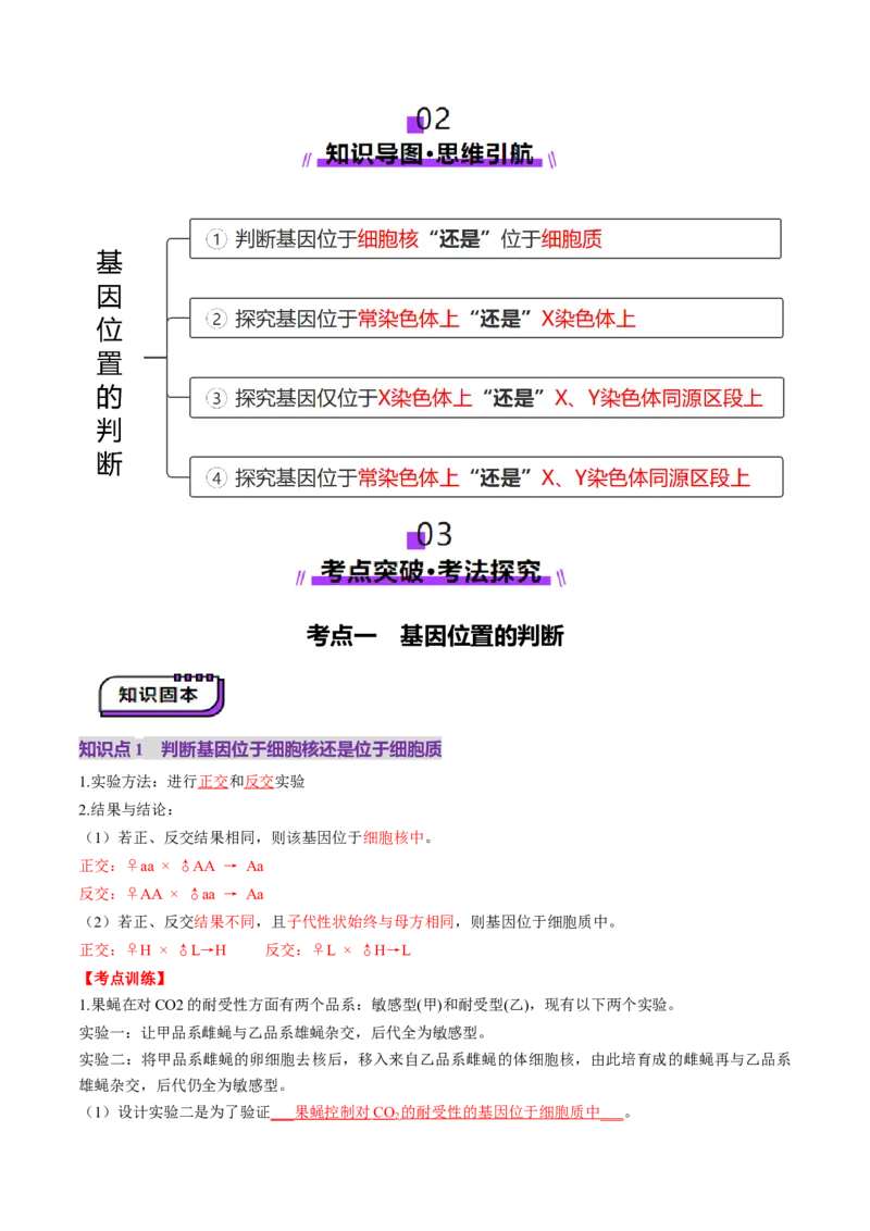 第18讲遗传综合实验分析（讲义）（解析版）_2025年新高考资料_一轮复习_2025年高考生物一轮复习讲练测（新教材新高考）