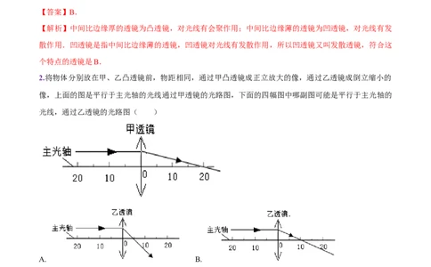 第五章透镜及其应用（单元达标精品检测试卷）（解析版）_初物_人教版初中物理初二三同步讲义习题练习八九年级电子资料word素材_20250116_181533_最新人教版初中物理初二上册