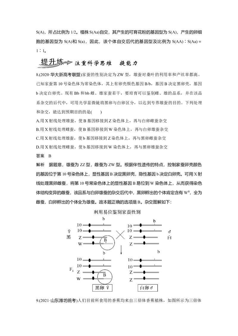 第20讲　染色体变异与育种_新高考复习资料_2023年新高考复习资料_一轮复习_2023年新高考大一轮复习讲义_2023年高考生物一轮复习讲义（新人教新高考）_赠补充习题