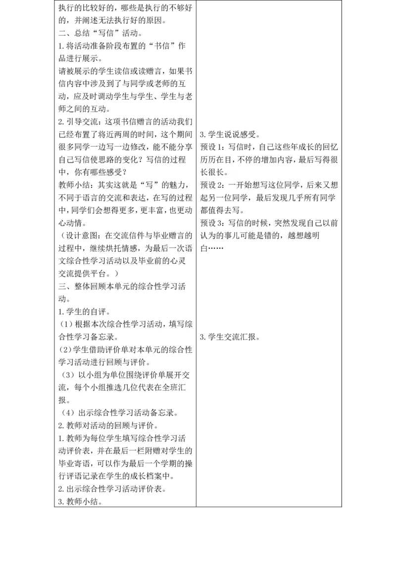 六年级语文下册第六单元教案_部编人教版6年级下册语文_（赠送）旧版-6年级下册语文核心素养教案_6下语文单元核心素养教案