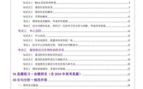 第21讲基因的表达、基因与性状的关系（讲义）（解析版）_2025年新高考资料_一轮复习_2025年高考生物一轮复习讲练测（新教材新高考）