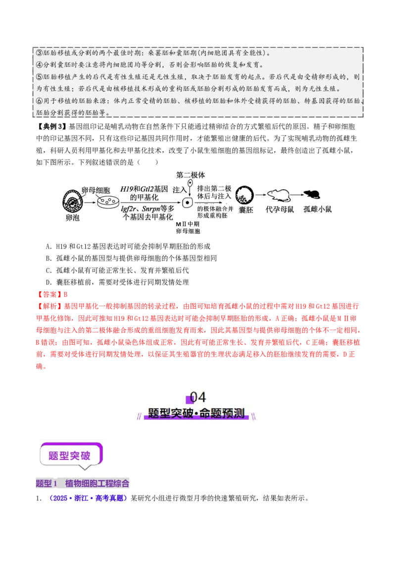 第17讲+细胞工程（讲义）（解析版）_2025年新高考资料_二轮复习_01高考语文等多个文件_上好课2025年高考生物二轮复习讲练测（新高考通用）