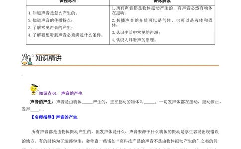第5课声音的产生与传播（学生版）_初物_人教版初中物理初二三同步讲义习题练习八九年级电子资料word素材_20250116_181533_最新人教版初中物理初二上册