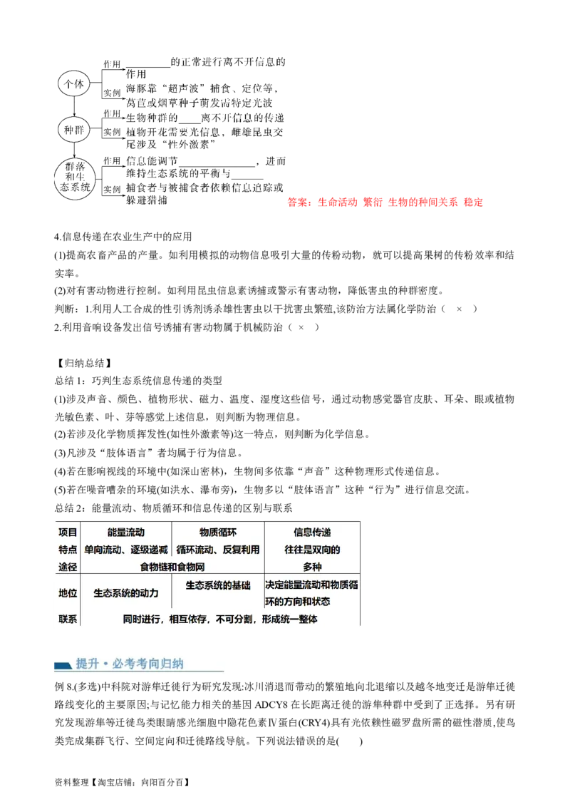 第36讲生态系统的功能（讲义）（教师版）_新高考复习资料_2024年新高考复习资料_一轮复习资料_完2024年高考生物一轮复习讲练测(课件+讲义+练习)（新高考）_讲义+练习