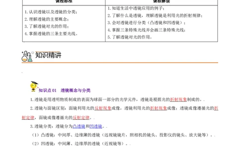 第18课透镜（教师版）_初物_人教版初中物理初二三同步讲义习题练习八九年级电子资料word素材_20250116_181533_A017&mdash;&mdash;人教版初中物理初二三教案讲义专项练习八九年级电子版word资料