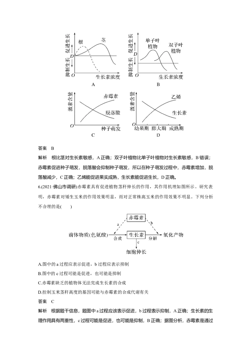 第26讲　植物生命活动的调节_新高考复习资料_2023年新高考复习资料_一轮复习_2023年新高考大一轮复习讲义_2023年高考生物一轮复习讲义（新人教新高考）_赠补充习题