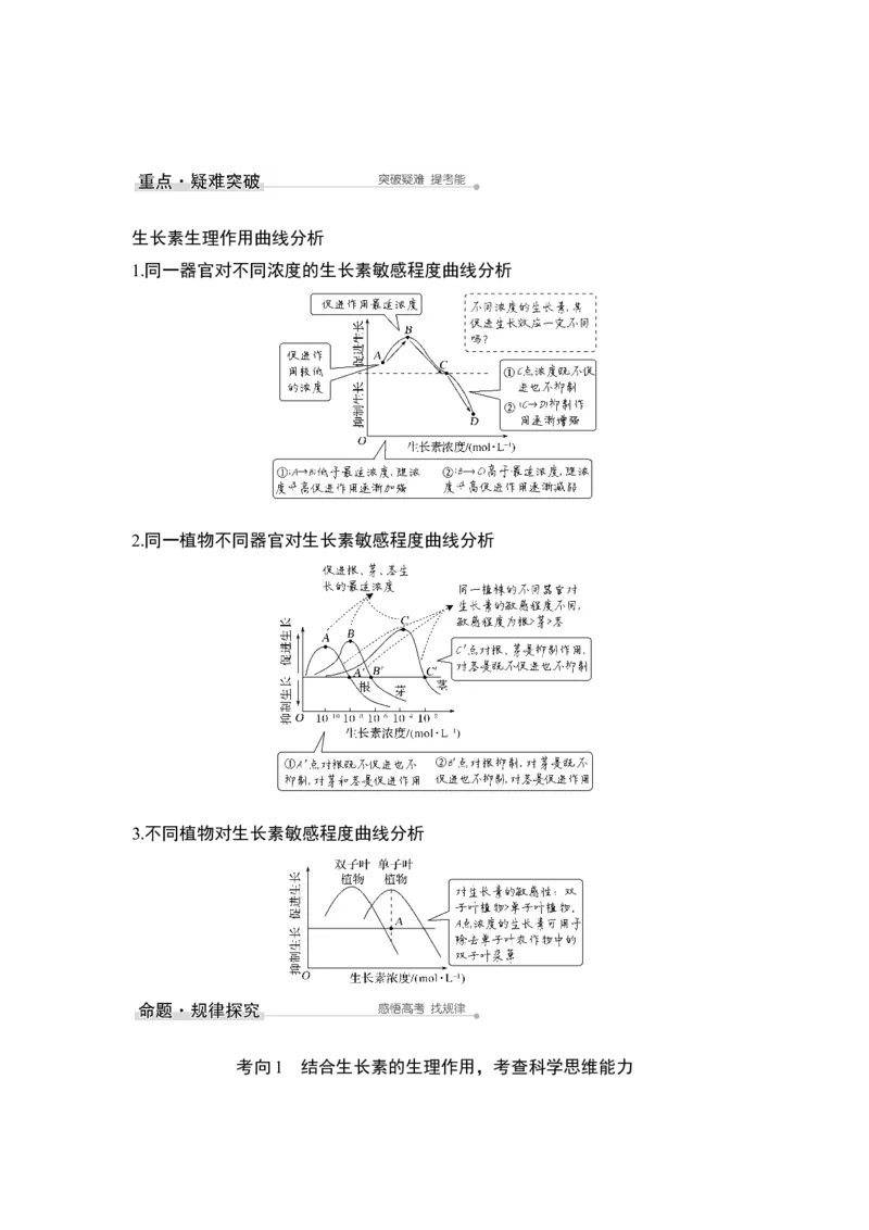 第26讲植物的激素调节_通用版（老高考）复习资料_2023年复习资料_一轮复习_2023年高考生物一轮复习讲义+课件（全国版）_2023年高考生物一轮复习讲义（全国版）_赠补充习题