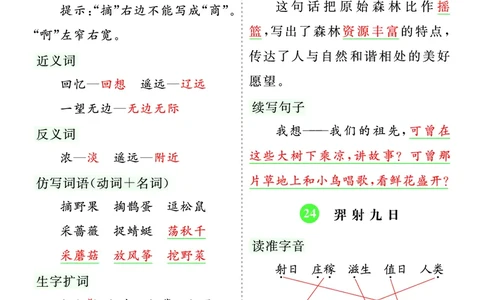 第八单元核心考点清单_部编人教版2年级下册语文_（赠送）新版-2025年2月二年级下册语文资料(课件+教案)(赠送资料-不需要就不下载)_8.第八单元_单元复习_第八单元知识小结